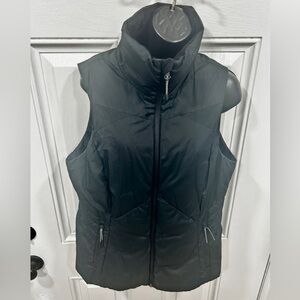 Champion Women's Black Puffer Vest Full Zip Size LARGE Pockets